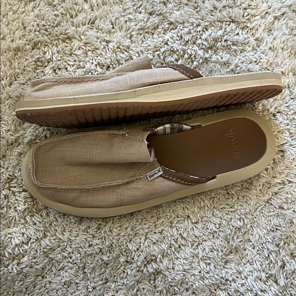 Sanuk Womens You Got My Back St Hemp Natural Sz 8 Slides Slip On Mule Comfort - Picture 4 of 5